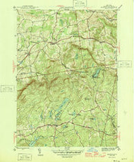 Grafton New York Historical topographic map, 1:31680 scale, 7.5 X 7.5 Minute, Year 1946