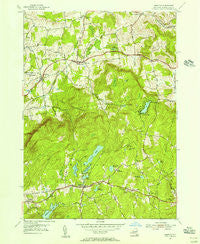 Grafton New York Historical topographic map, 1:24000 scale, 7.5 X 7.5 Minute, Year 1954