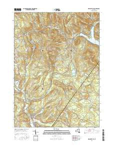 Grahamsville New York Current topographic map, 1:24000 scale, 7.5 X 7.5 Minute, Year 2016