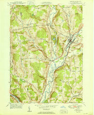Greene New York Historical topographic map, 1:24000 scale, 7.5 X 7.5 Minute, Year 1950