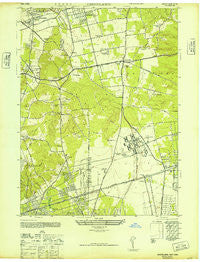 Greenlawn New York Historical topographic map, 1:24000 scale, 7.5 X 7.5 Minute, Year 1947