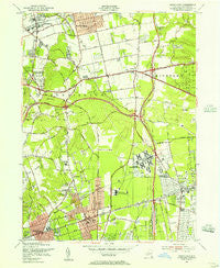 Greenlawn New York Historical topographic map, 1:24000 scale, 7.5 X 7.5 Minute, Year 1954