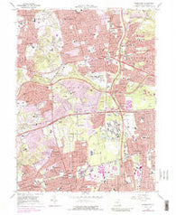 Greenlawn New York Historical topographic map, 1:24000 scale, 7.5 X 7.5 Minute, Year 1967