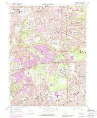 Greenlawn New York Historical topographic map, 1:24000 scale, 7.5 X 7.5 Minute, Year 1967
