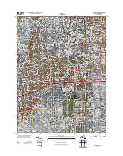 Greenlawn New York Historical topographic map, 1:24000 scale, 7.5 X 7.5 Minute, Year 2013