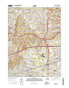 Greenlawn New York Current topographic map, 1:24000 scale, 7.5 X 7.5 Minute, Year 2016