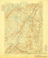 Greenwood Lake New York Historical topographic map, 1:62500 scale, 15 X 15 Minute, Year 1893