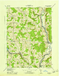 Guilford New York Historical topographic map, 1:31680 scale, 7.5 X 7.5 Minute, Year 1945