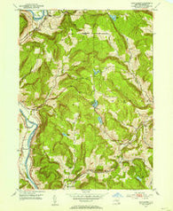 Gulf Summit New York Historical topographic map, 1:24000 scale, 7.5 X 7.5 Minute, Year 1952