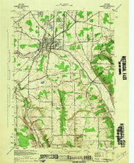 Hamburg New York Historical topographic map, 1:31680 scale, 7.5 X 7.5 Minute, Year 1944