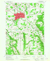 Hamburg New York Historical topographic map, 1:24000 scale, 7.5 X 7.5 Minute, Year 1965