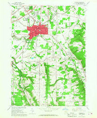 Hamburg New York Historical topographic map, 1:24000 scale, 7.5 X 7.5 Minute, Year 1965