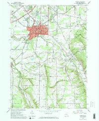 Hamburg New York Historical topographic map, 1:24000 scale, 7.5 X 7.5 Minute, Year 1965