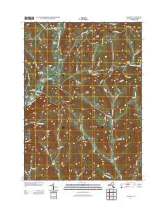 Hamden New York Historical topographic map, 1:24000 scale, 7.5 X 7.5 Minute, Year 2013