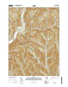 Hamden New York Current topographic map, 1:24000 scale, 7.5 X 7.5 Minute, Year 2016