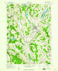 Hamilton New York Historical topographic map, 1:24000 scale, 7.5 X 7.5 Minute, Year 1943