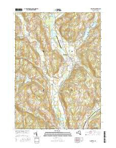 Hamilton New York Current topographic map, 1:24000 scale, 7.5 X 7.5 Minute, Year 2016