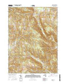 Hamlet New York Current topographic map, 1:24000 scale, 7.5 X 7.5 Minute, Year 2016