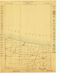 Hamlin New York Historical topographic map, 1:62500 scale, 15 X 15 Minute, Year 1899