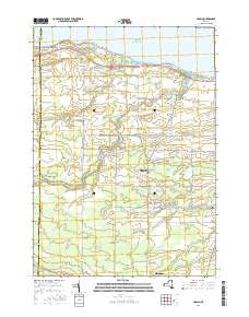 Hamlin New York Current topographic map, 1:24000 scale, 7.5 X 7.5 Minute, Year 2016