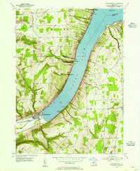 Hammondsport New York Historical topographic map, 1:24000 scale, 7.5 X 7.5 Minute, Year 1953