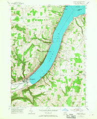 Hammondsport New York Historical topographic map, 1:24000 scale, 7.5 X 7.5 Minute, Year 1953
