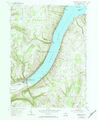 Hammondsport New York Historical topographic map, 1:24000 scale, 7.5 X 7.5 Minute, Year 1953
