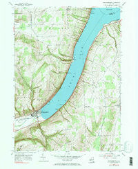 Hammondsport New York Historical topographic map, 1:24000 scale, 7.5 X 7.5 Minute, Year 1953