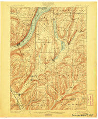 Hammondsport New York Historical topographic map, 1:62500 scale, 15 X 15 Minute, Year 1903