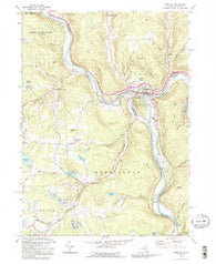 Hancock New York Historical topographic map, 1:24000 scale, 7.5 X 7.5 Minute, Year 1992