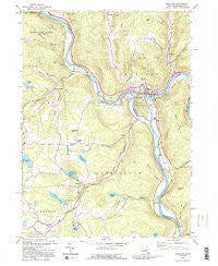 Hancock New York Historical topographic map, 1:24000 scale, 7.5 X 7.5 Minute, Year 1992