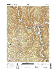 Hancock New York Current topographic map, 1:24000 scale, 7.5 X 7.5 Minute, Year 2016