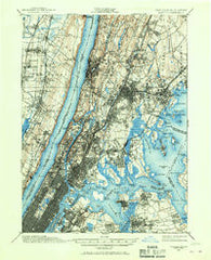 Harlem New York Historical topographic map, 1:62500 scale, 15 X 15 Minute, Year 1897