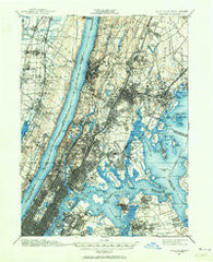 Harlem New York Historical topographic map, 1:62500 scale, 15 X 15 Minute, Year 1897