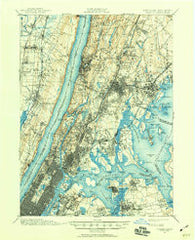 Harlem New York Historical topographic map, 1:62500 scale, 15 X 15 Minute, Year 1897