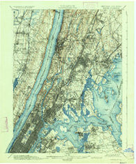 Harlem New York Historical topographic map, 1:62500 scale, 15 X 15 Minute, Year 1900