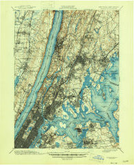 Harlem New York Historical topographic map, 1:62500 scale, 15 X 15 Minute, Year 1900