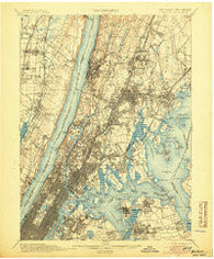 Harlem New York Historical topographic map, 1:62500 scale, 15 X 15 Minute, Year 1900