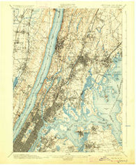 Harlem New York Historical topographic map, 1:62500 scale, 15 X 15 Minute, Year 1900