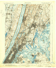 Harlem New York Historical topographic map, 1:62500 scale, 15 X 15 Minute, Year 1900
