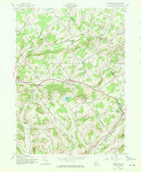 Harpersfield New York Historical topographic map, 1:24000 scale, 7.5 X 7.5 Minute, Year 1945