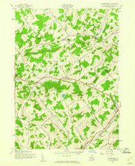 Harpersfield New York Historical topographic map, 1:24000 scale, 7.5 X 7.5 Minute, Year 1945