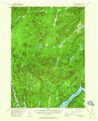 Harrisburg New York Historical topographic map, 1:62500 scale, 15 X 15 Minute, Year 1954