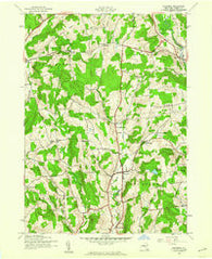 Hartwick New York Historical topographic map, 1:24000 scale, 7.5 X 7.5 Minute, Year 1943