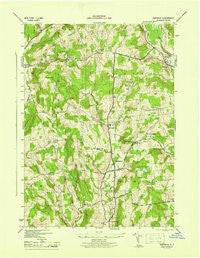 Hartwick New York Historical topographic map, 1:31680 scale, 7.5 X 7.5 Minute, Year 1945