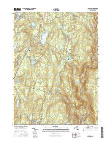 Hartwood New York Current topographic map, 1:24000 scale, 7.5 X 7.5 Minute, Year 2016