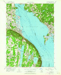 Haverstraw New York Historical topographic map, 1:24000 scale, 7.5 X 7.5 Minute, Year 1955