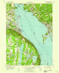 Haverstraw New York Historical topographic map, 1:24000 scale, 7.5 X 7.5 Minute, Year 1955