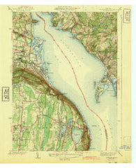 Haverstraw New York Historical topographic map, 1:31680 scale, 7.5 X 7.5 Minute, Year 1943