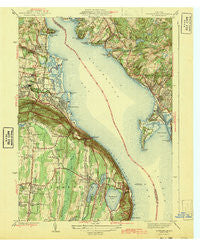 Haverstraw New York Historical topographic map, 1:31680 scale, 7.5 X 7.5 Minute, Year 1943